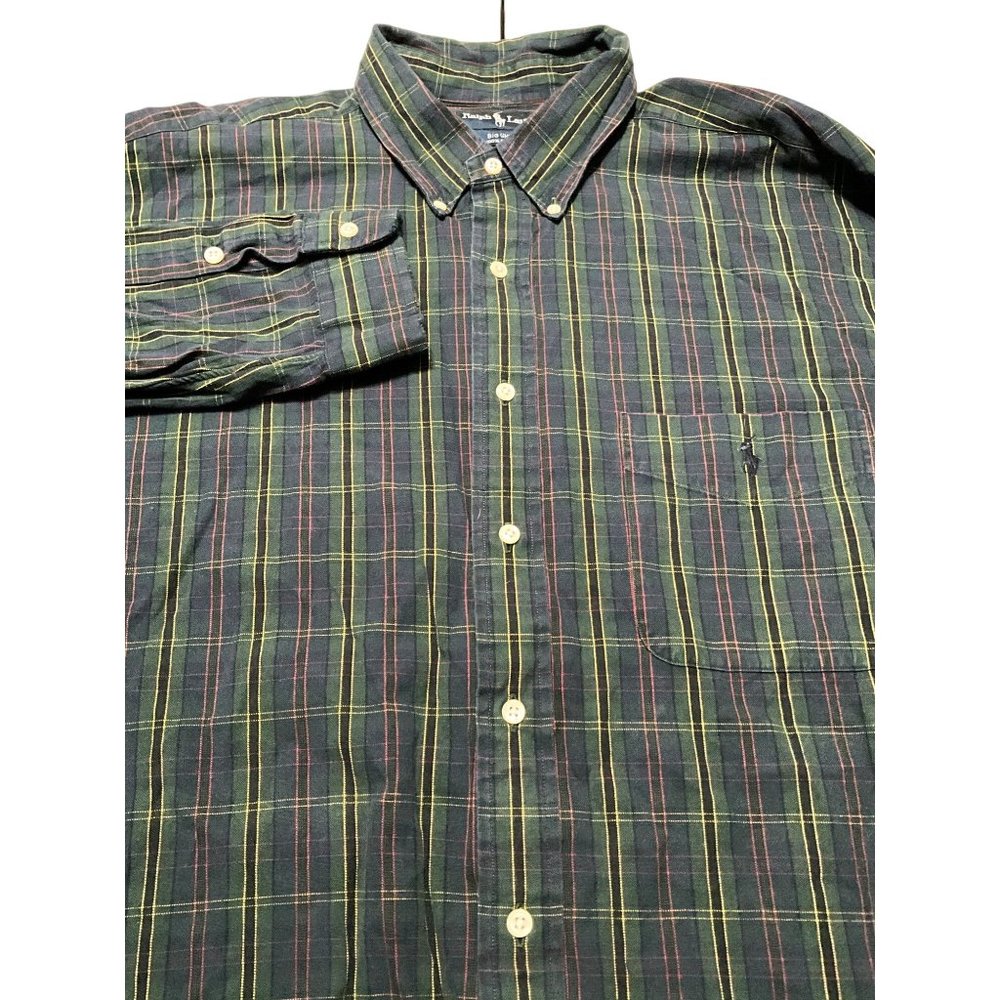 Ralph Lauren Green/navy/red/yellow Long Sleeve XXL